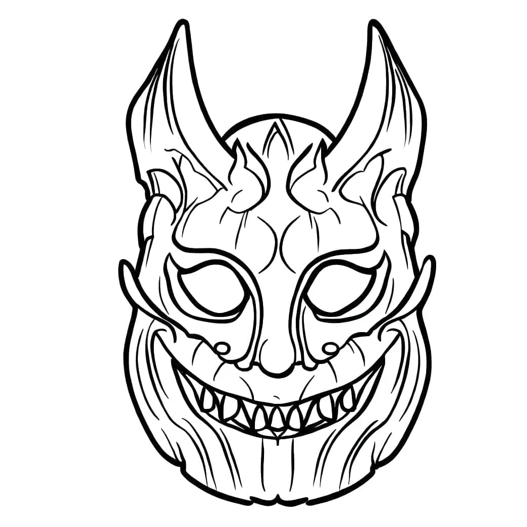 Devil halloween download, print or color online