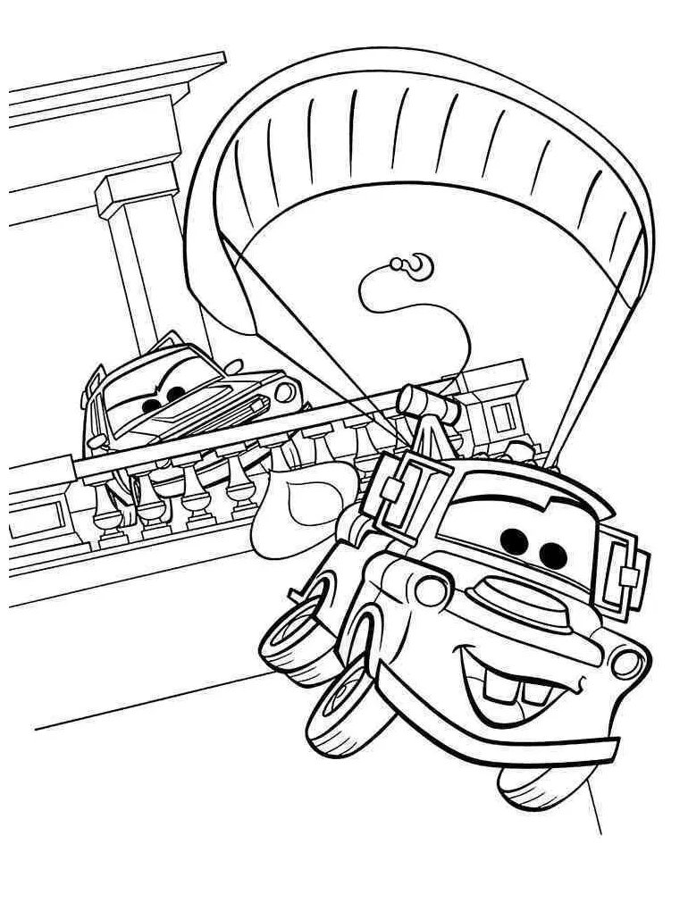 Mater from cars coloring pages