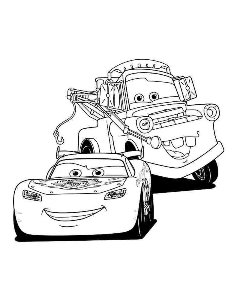 Mater from cars coloring pages