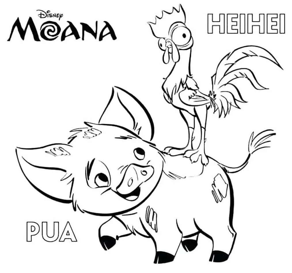 Strong Maui Coloring Page - Free Printable Coloring Pages for Kids