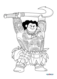 Free Printable Maui Coloring Pages For Kids