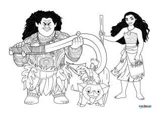 Free Printable Maui Coloring Pages For Kids