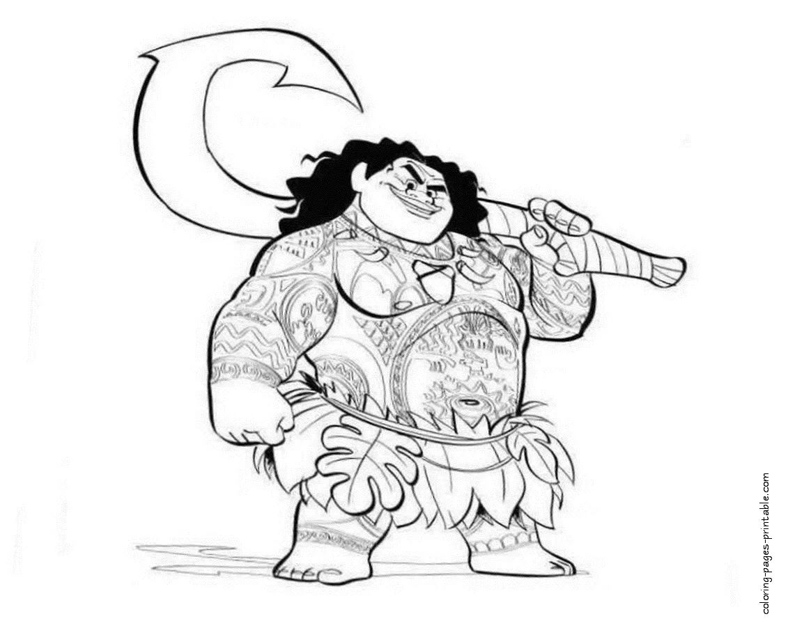 Maui Coloring Pages - Coloring Nation