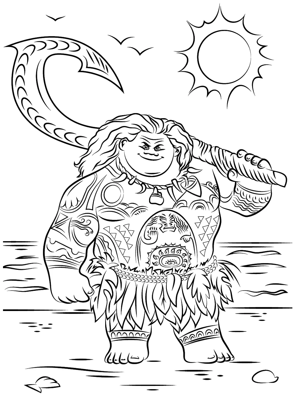 Maui Coloring Page