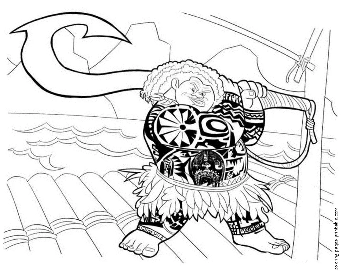 Maui Coloring Pages - Coloring Nation