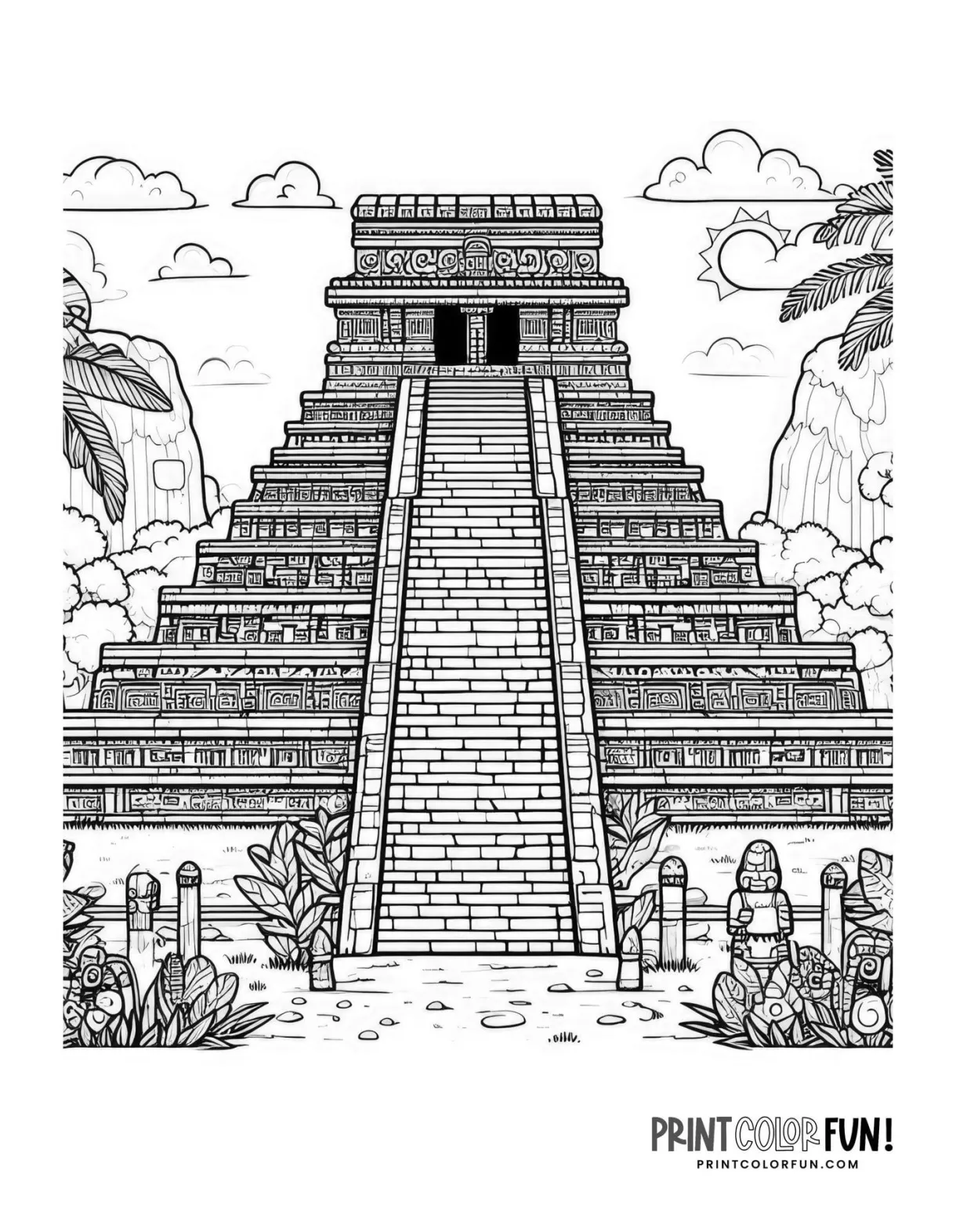 Ancient 3 pyramids, mayan history