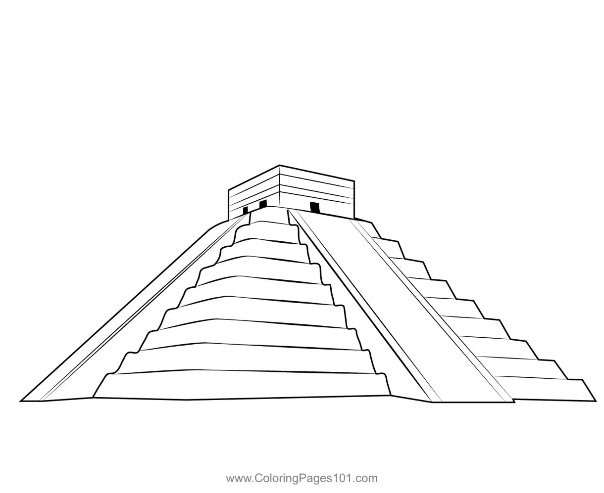 Mexico for kids free pyramids printable