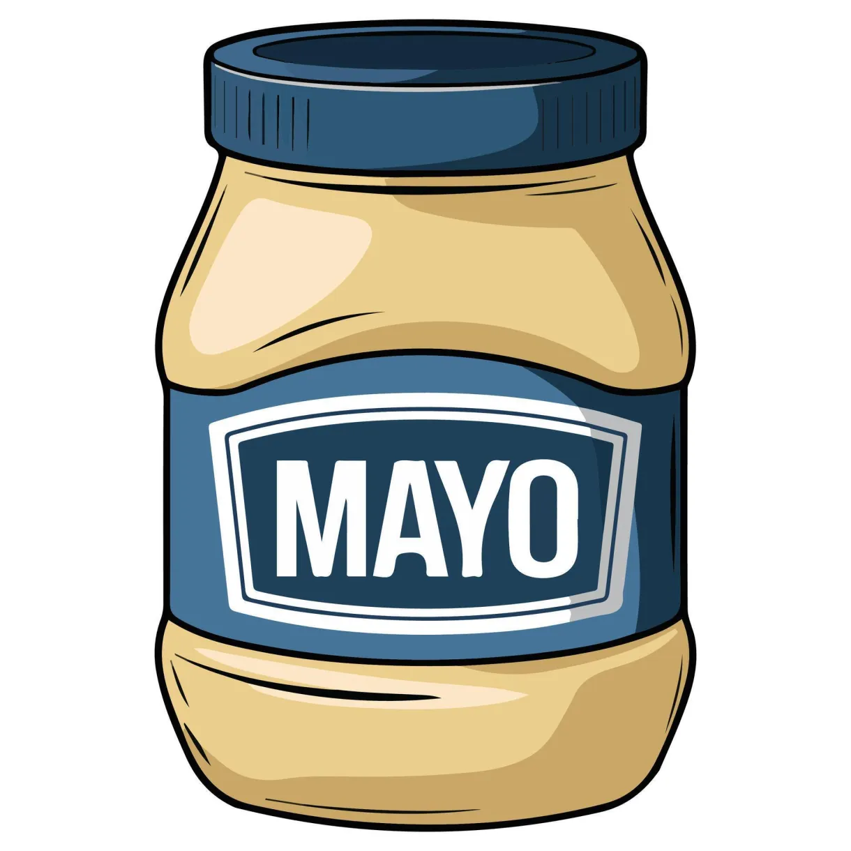 Jar of mayonnaise 59208618 vector art at vecteezy