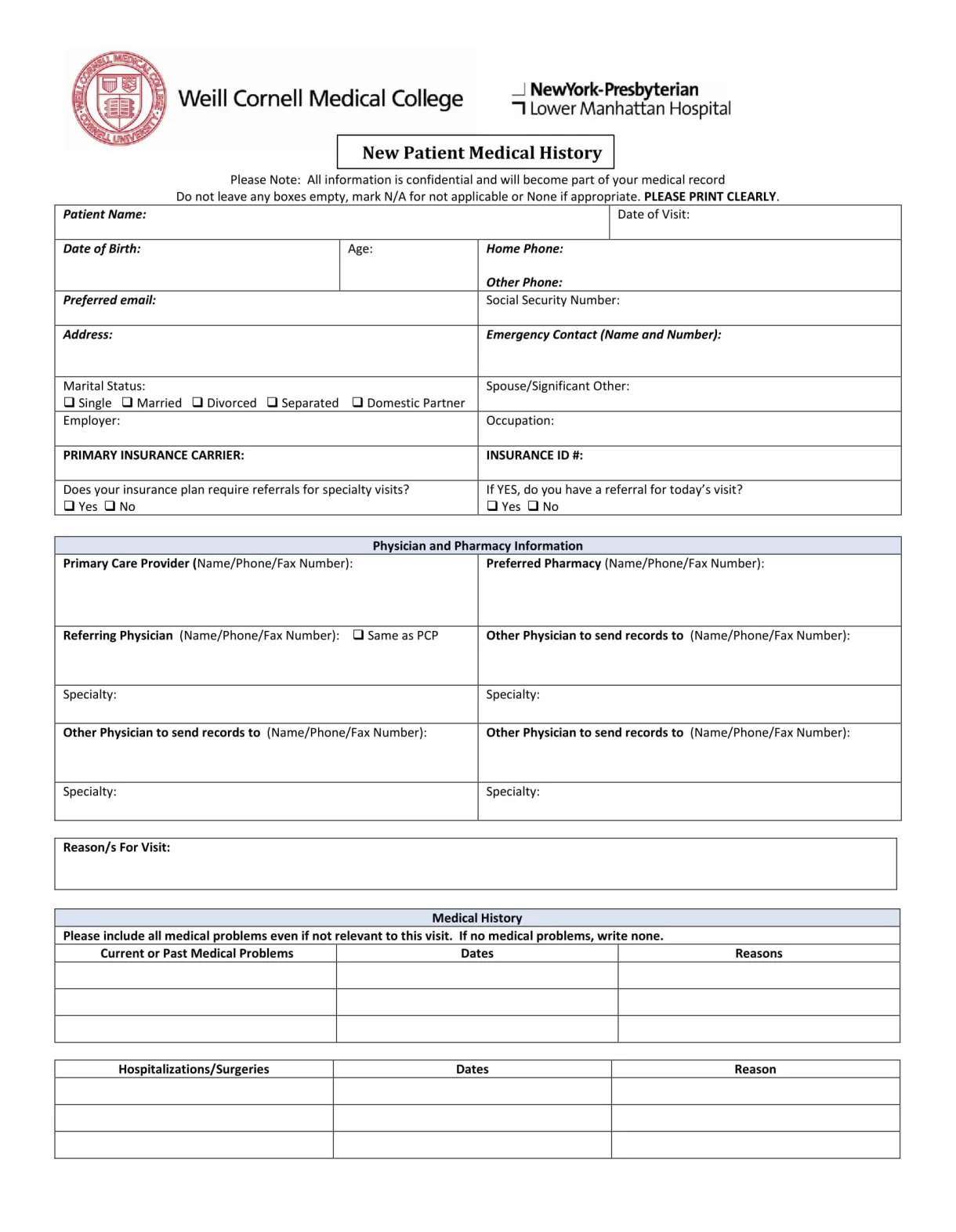 Printable printable forms free online