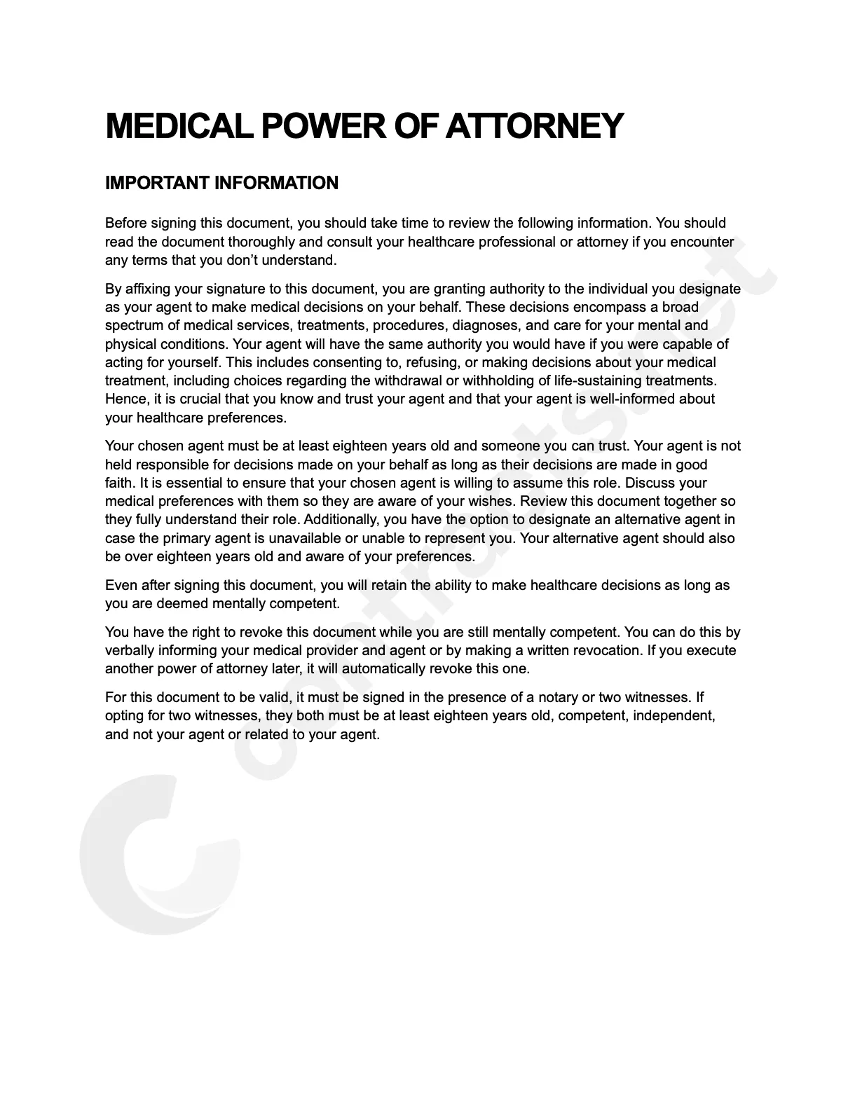 Free mpoa forms [pdf download]