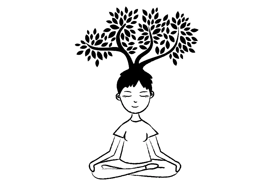 Cute meditation for kids coloring pages coloring cool
