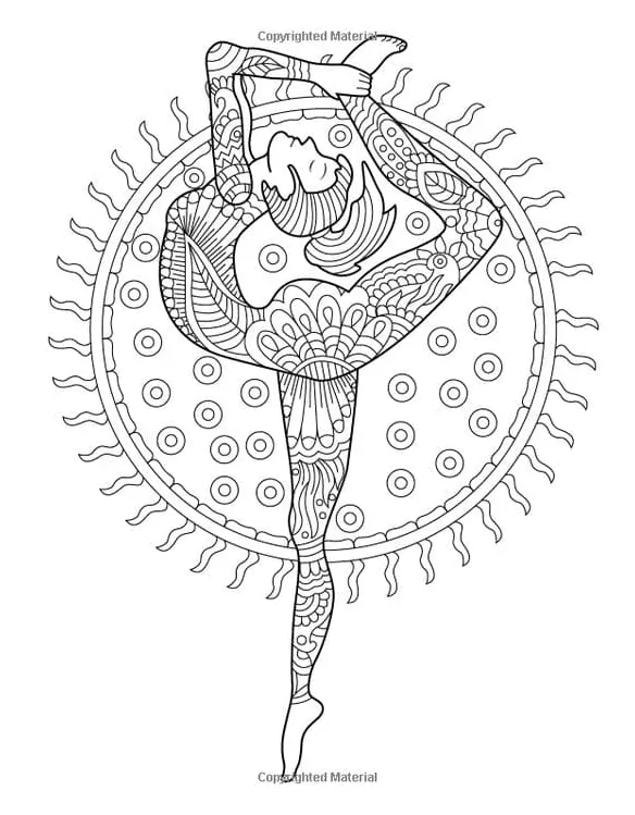 Printable Meditation Image Coloring Pages - Coloring Cool