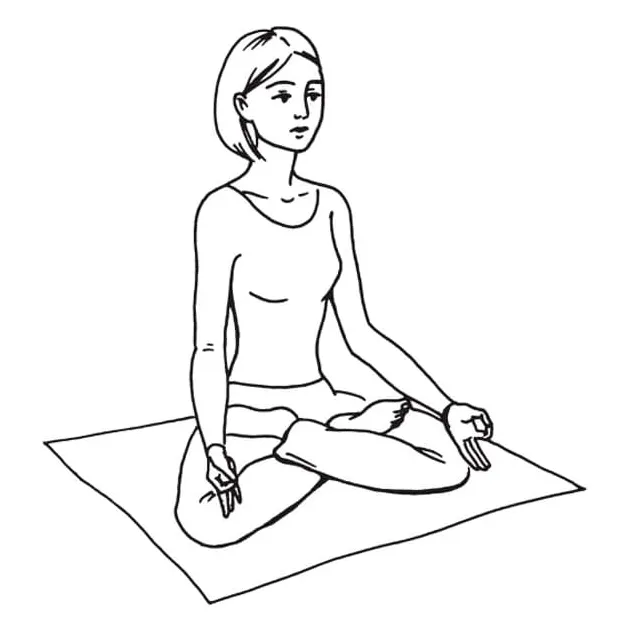 Print yoga meditation