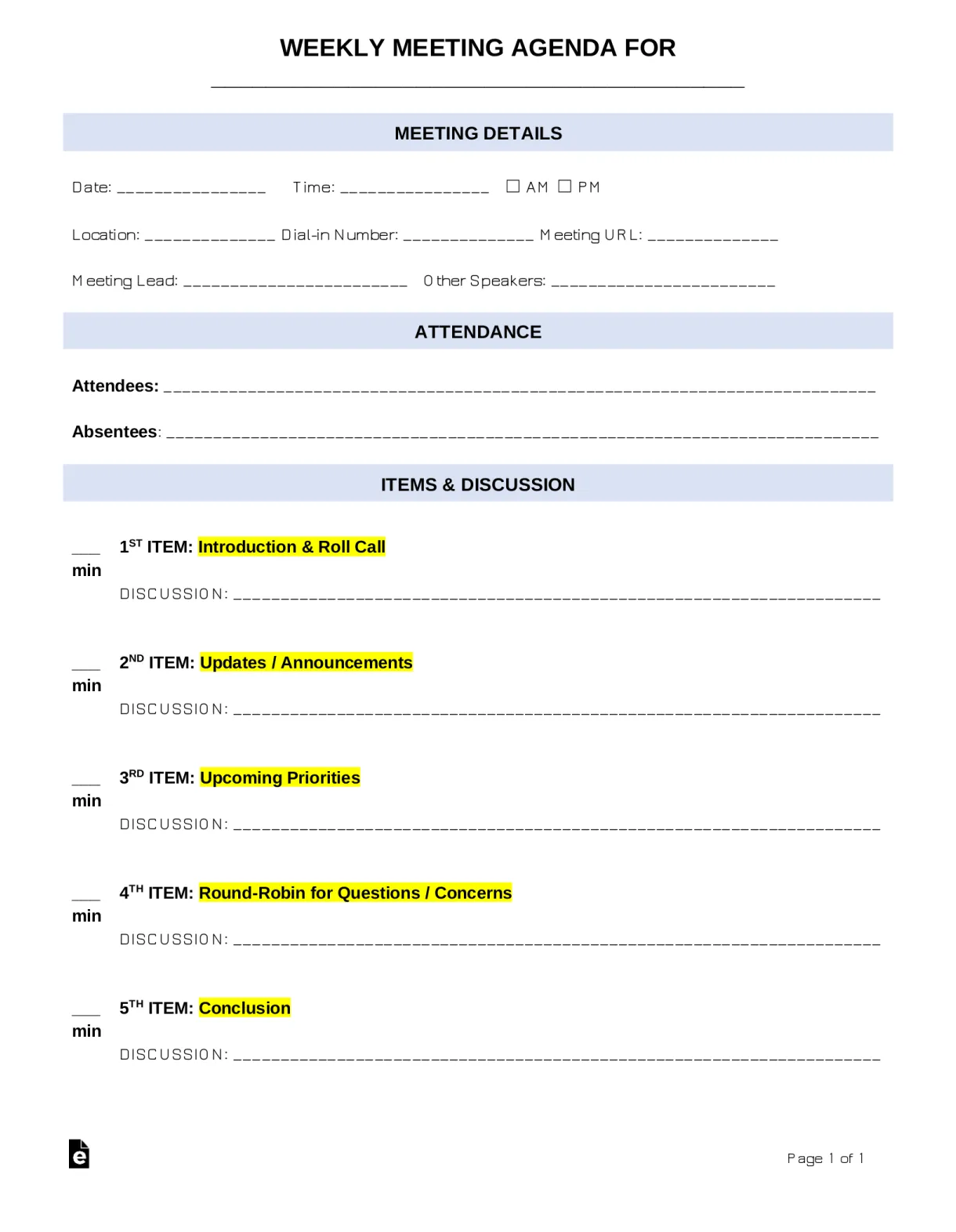 Format for meeting agenda template s and s finder