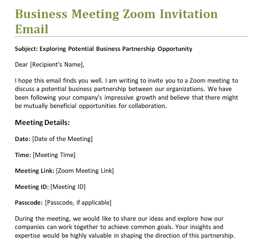 7+ official zoom templates doc day to day