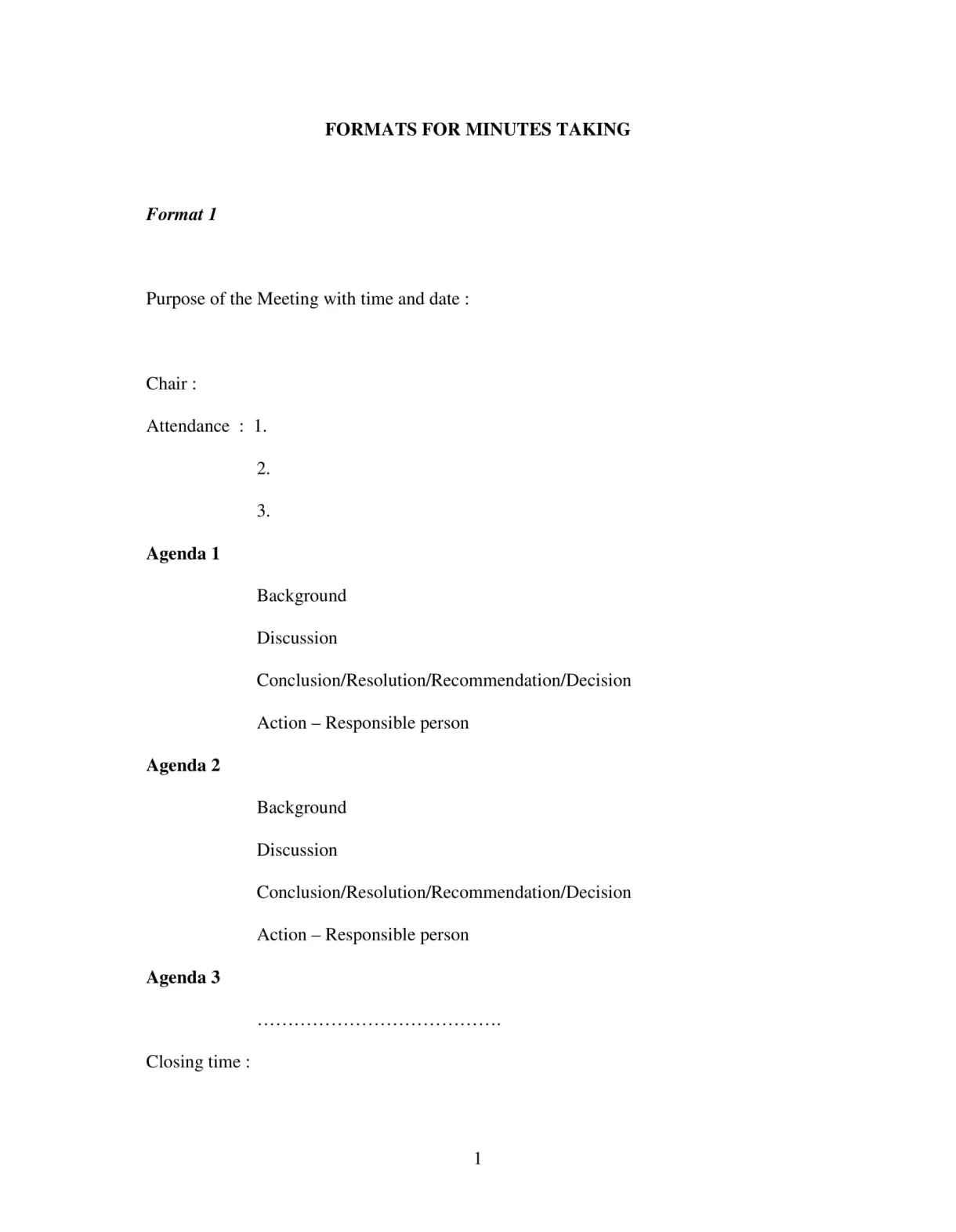 19+ professional meeting minutes templates pdf, word free & premium