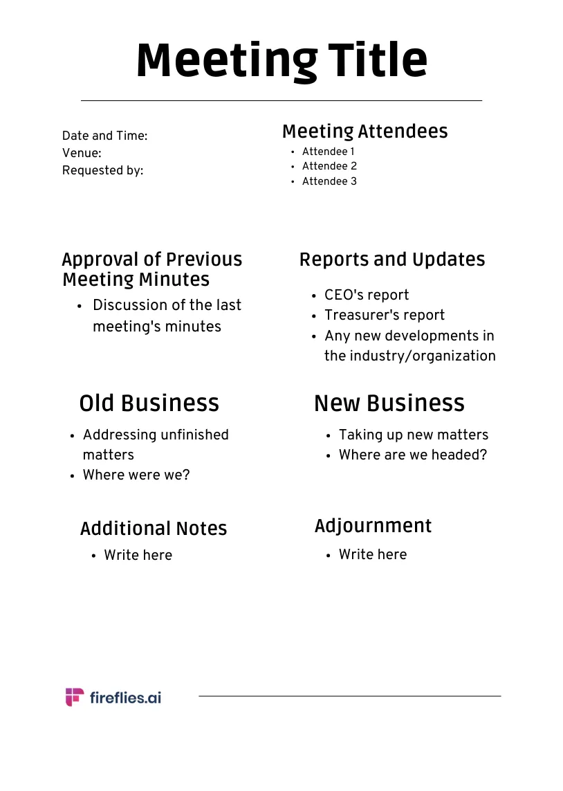 9 meeting minutes templates for every type of meeting you'll ever have