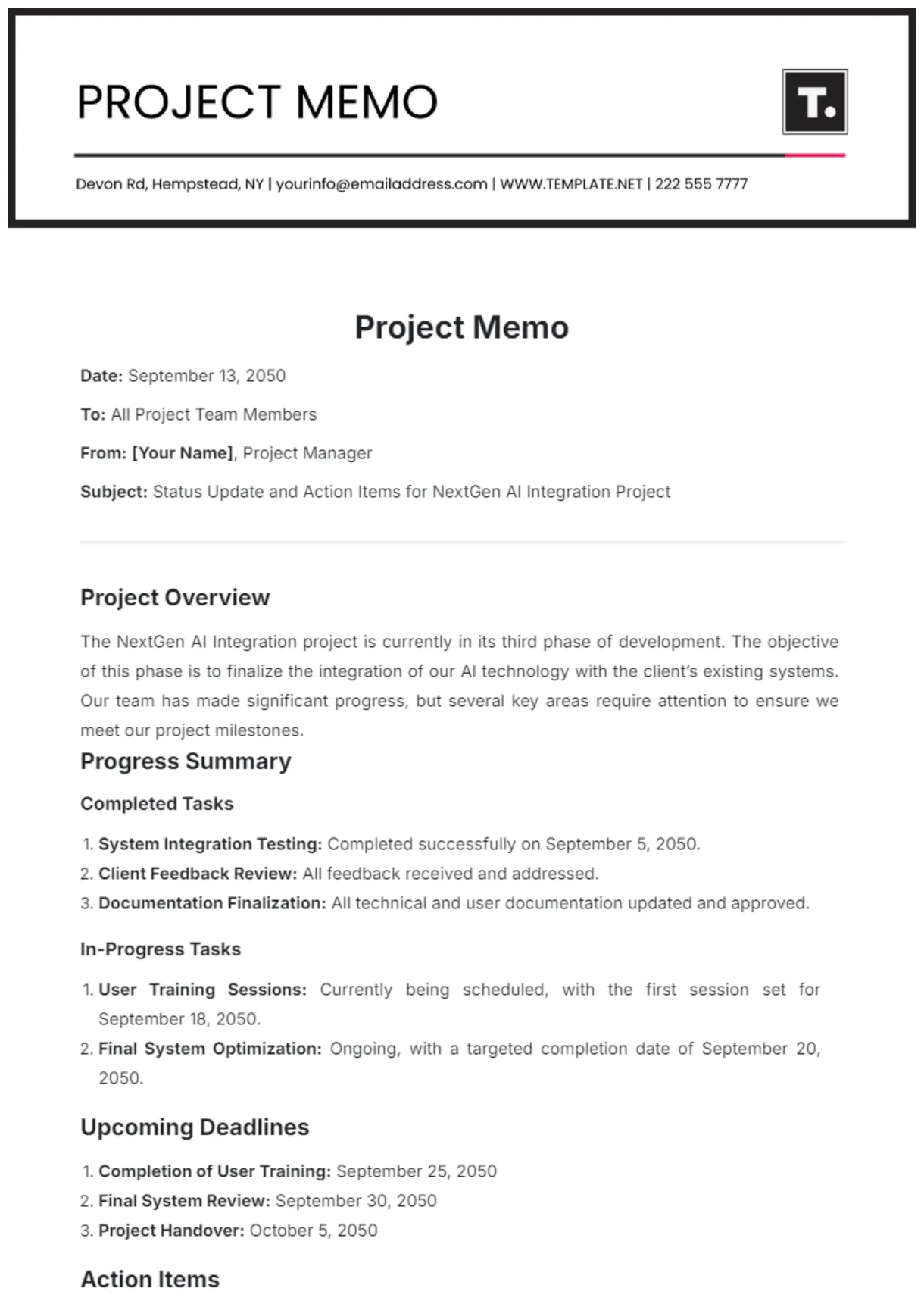 Free Charge Memo Format Template to Edit Online