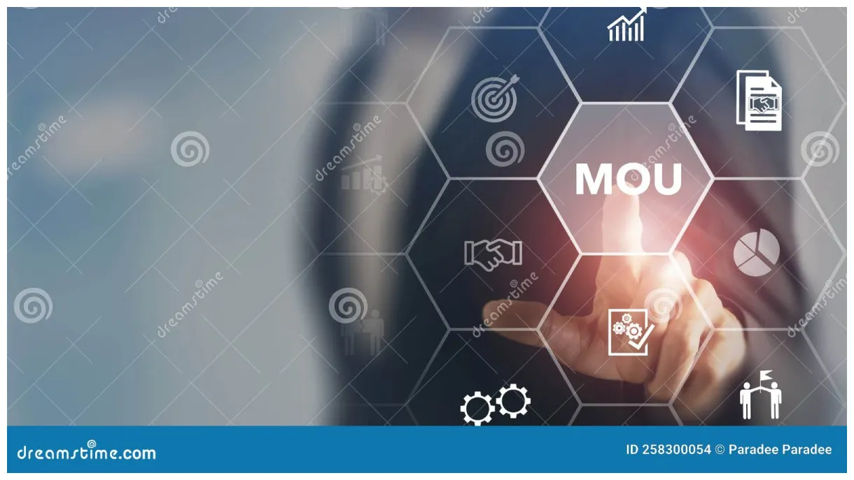 Mou memorandum of understanding business concept