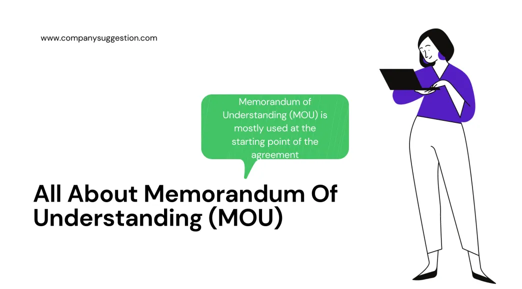 All about memorandum of understanding mou company suggestion