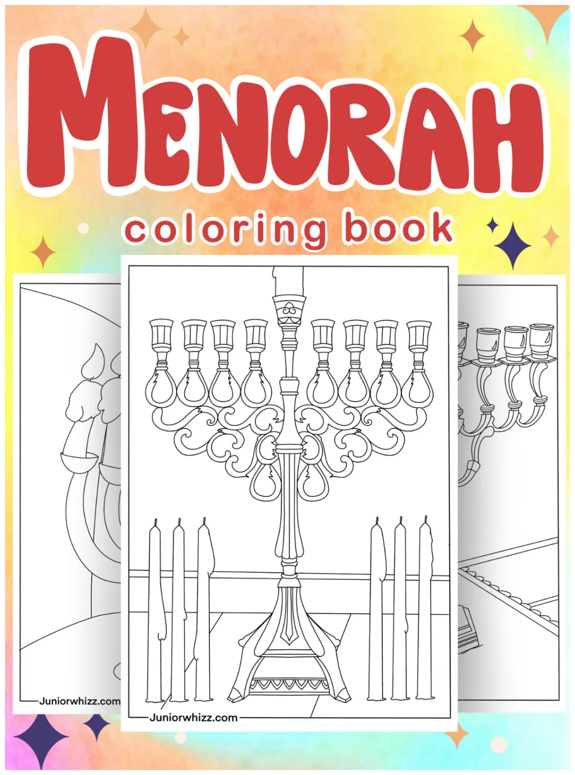 Free Menorah Coloring Pages (13 Printable PDFs)