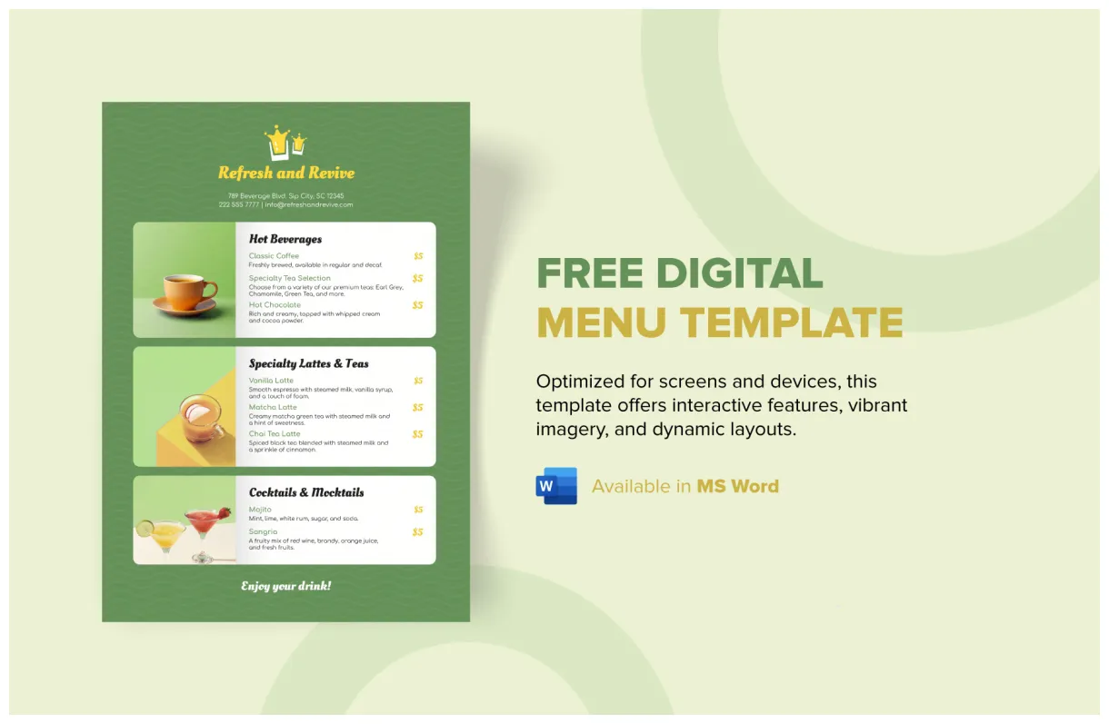 Weekly in word download template