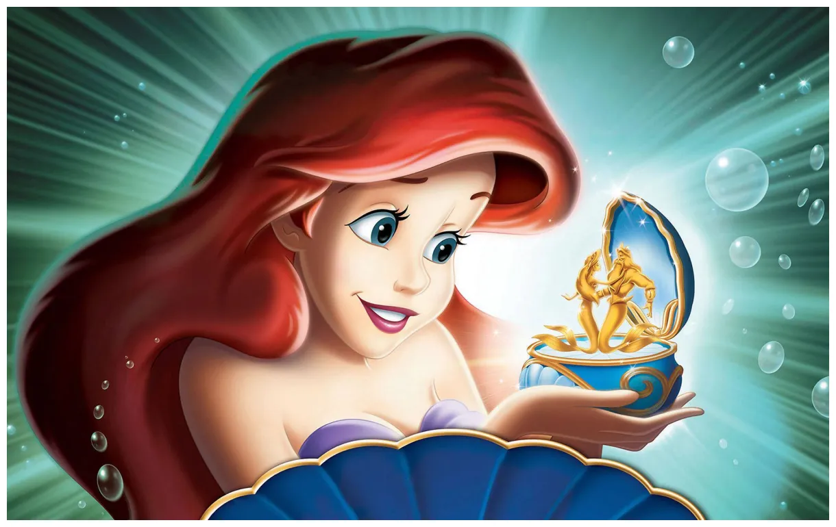 Download The Little Mermaid And Music Box Wallpaper | Wallpapers.com