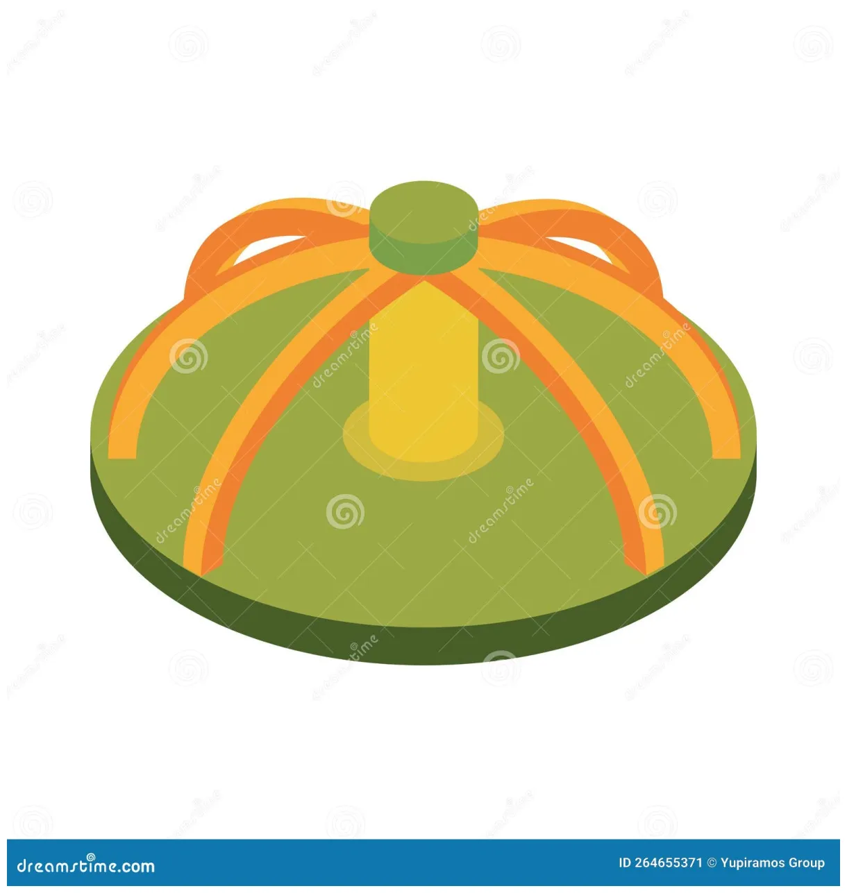 Merry go round playground stock vector. illustration of recreation