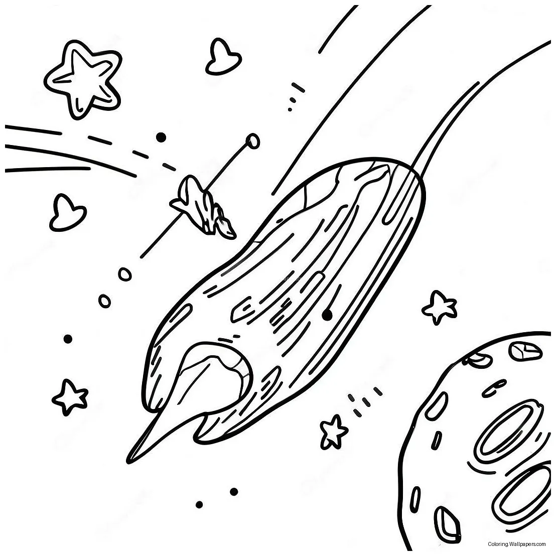 Meteor shower coloring page 67214-53177 printable coloring page