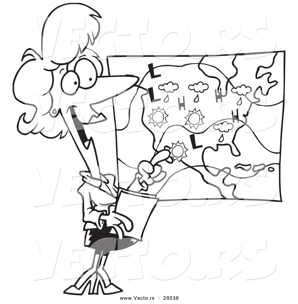 Meteorologist coloring sheet coloring pages