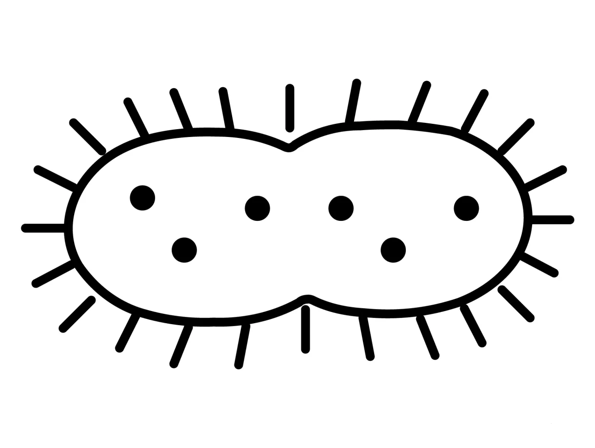 Microbe emoji coloring page colouringpages printable coloring page
