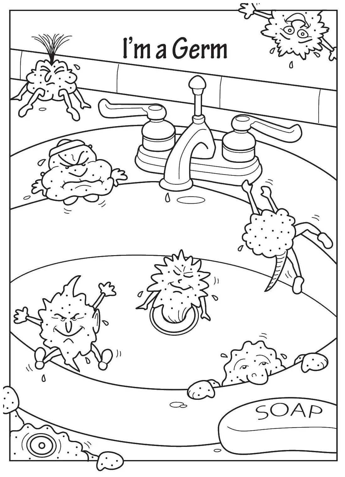 Online coloring pages Coloring page I microbe coloring, Download print