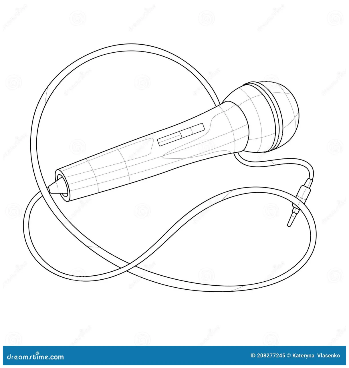 Microphone Coloring Page Stock Photography | CartoonDealer.com #54173060