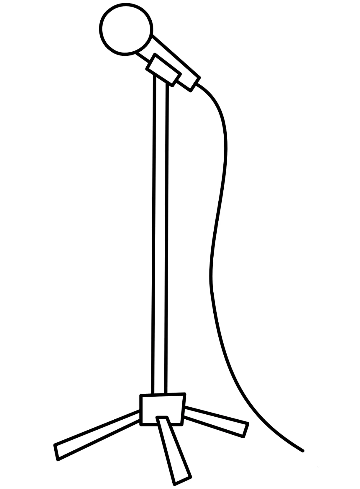 Microphone coloring page colouringpages