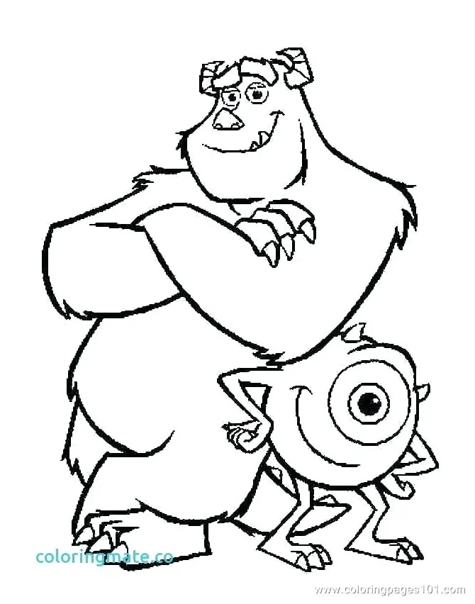 Mike wazowski coloring page at getcolorings free printable