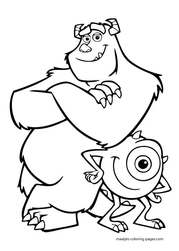 Mike wazowski coloring page at getcolorings free printable