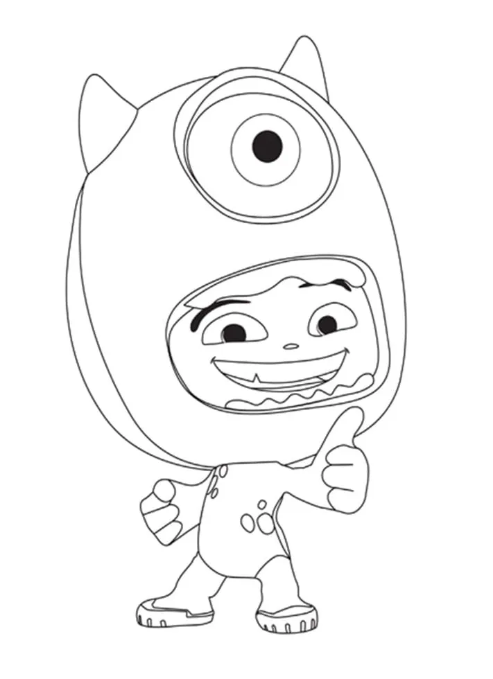 Mike wazowski coloring pages coloring pages