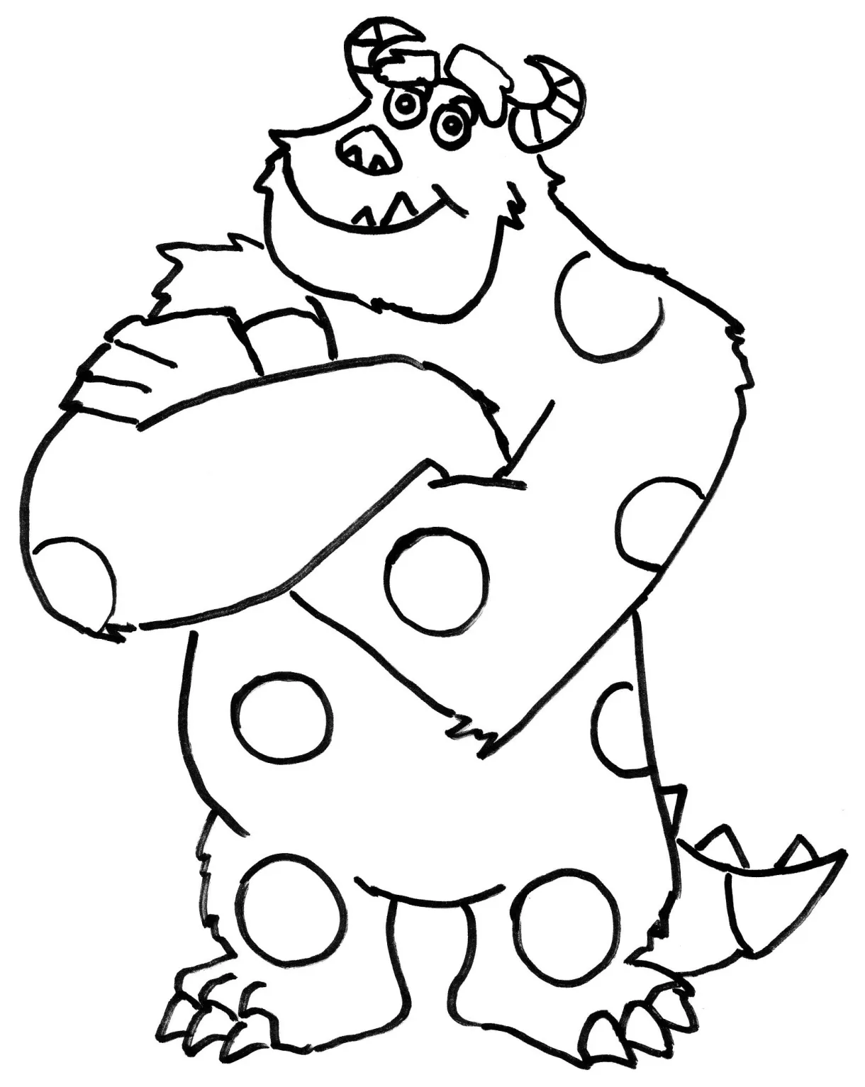 Mike wazowski coloring page at getcolorings free printable