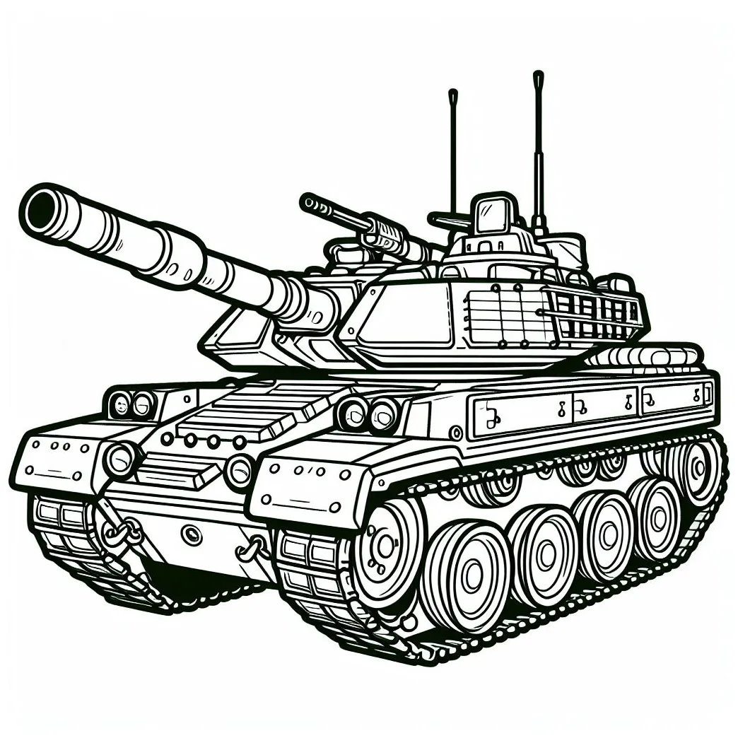 Army vehicle coloring pages [2025]