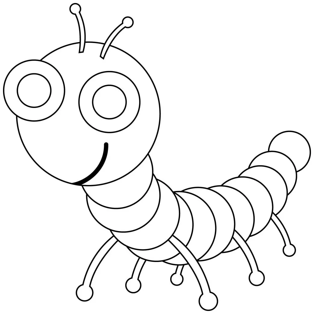 Millipede Coloring Pages