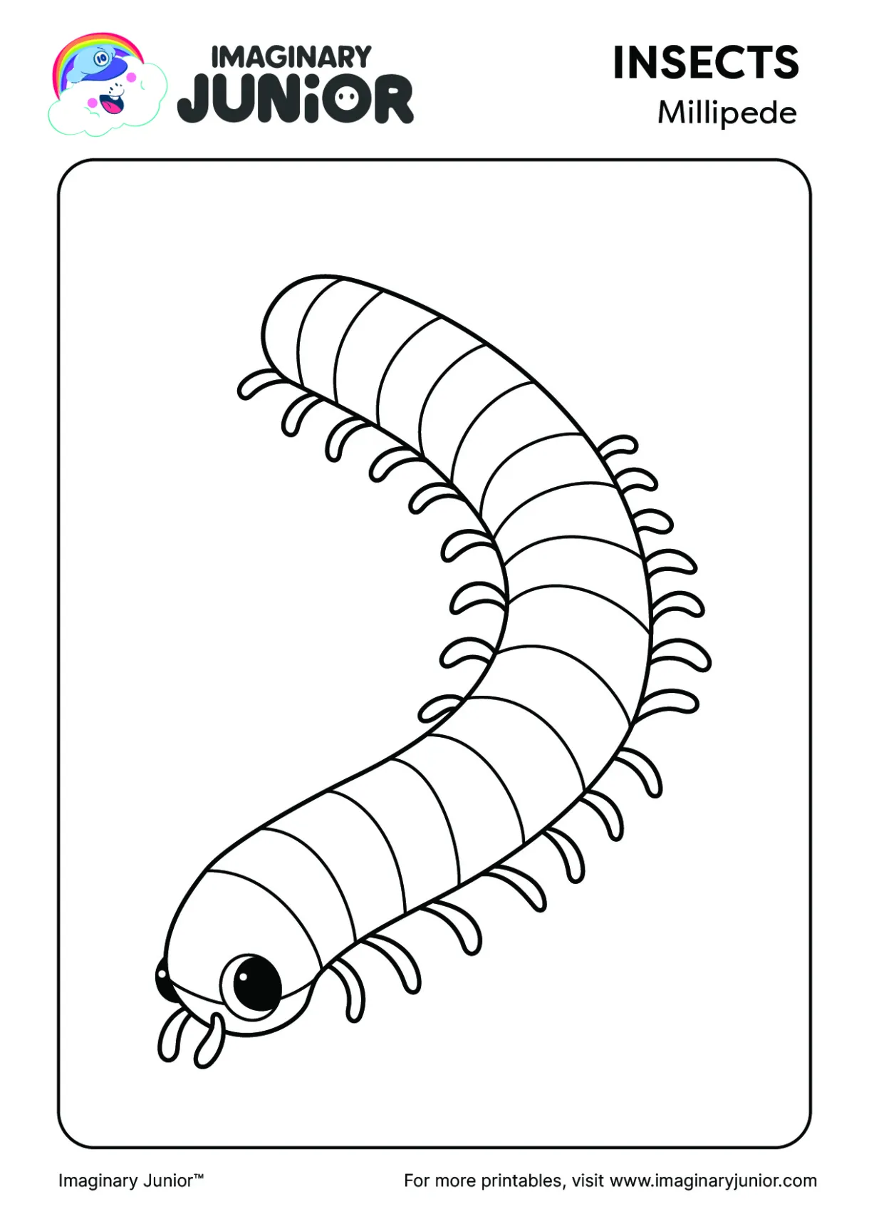 Millipede Coloring Pages Centipedes (no Photos) Zenith Preparatory