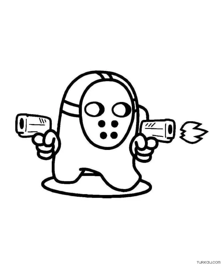 Four minaret mosque coloring page » turkau