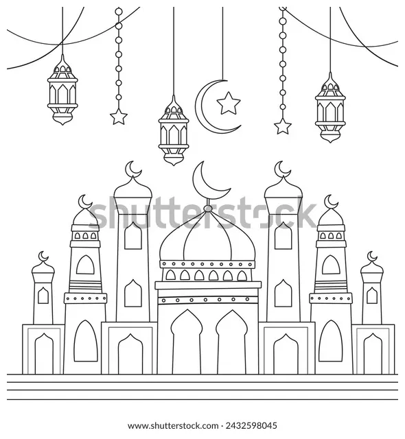 Mosque domes stock vector