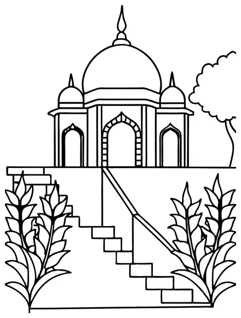 Minaret coloring pictures freepik