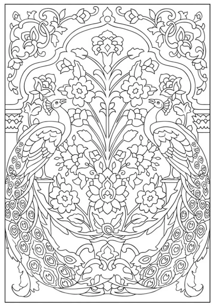 Mindfulness coloring page