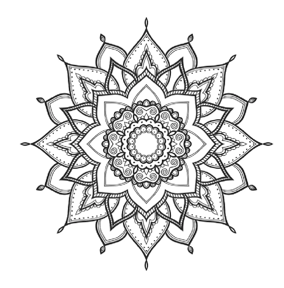 Mindfulness coloring page printable coloring page