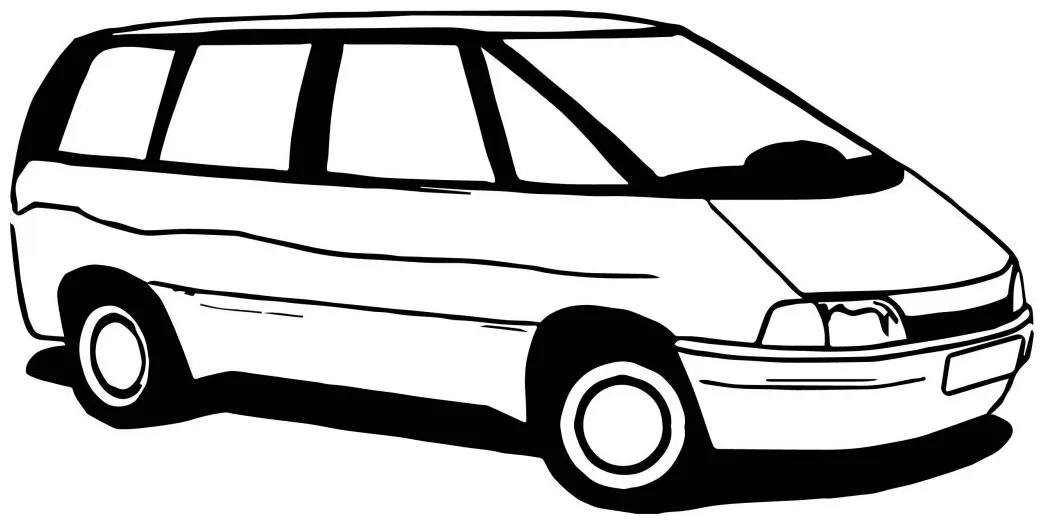 Car Minibus Coloring Page - Wecoloringpage.com