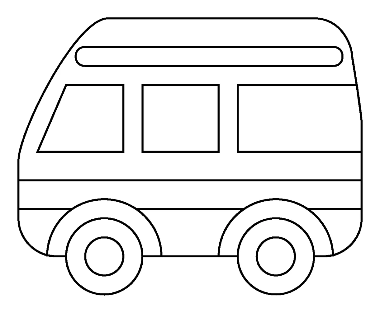 Minibus emoji coloring page colouringpages