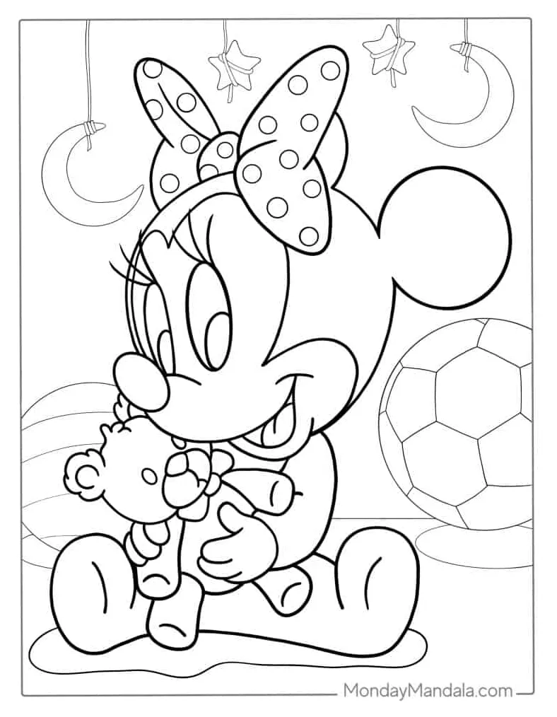 47 Minnie Mouse Coloring Pages (Free PDF Printables)