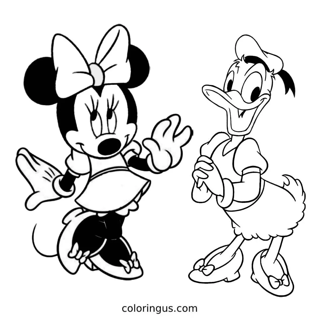 Minnie Mouse Coloring Pages (Free Printable PDF)